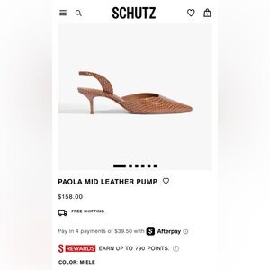 SCHUTZ Miele Woven Leather Slingback Heels